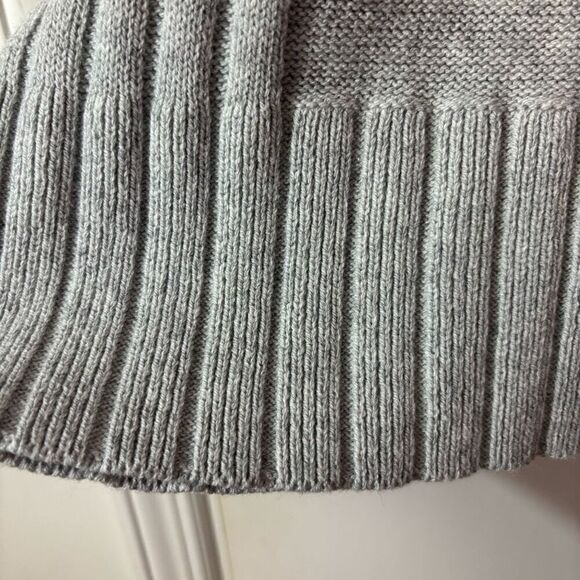 Simply Vera Vera Wang rib poncho gray sweater S/M - Picture 8 of 13